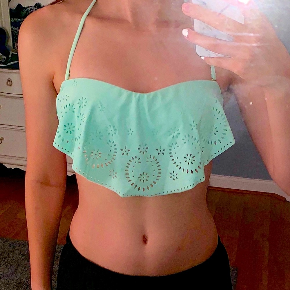 Bandeau bikini top (mint) - Picture 1 of 6